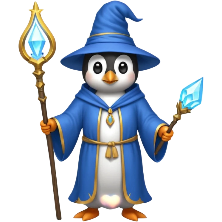 Penguin Wizard emoji