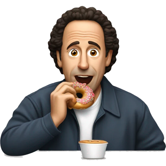Seinfeld eating a donut emoji