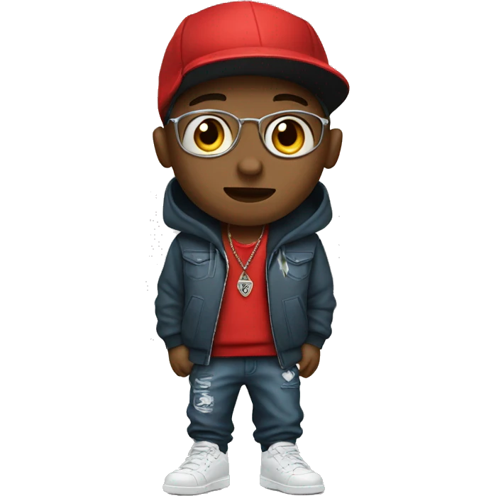 Boy in hip hop clothing  emoji