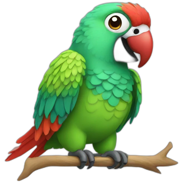 awesome parrot emoji
