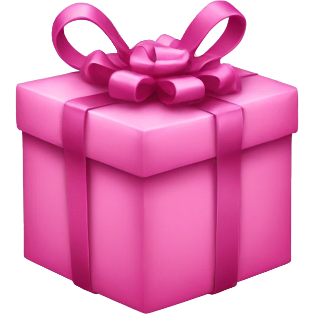 pink christmas present emoji