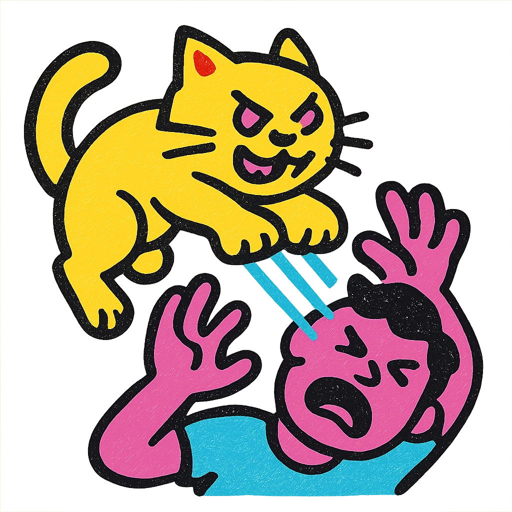 cat attack emoji