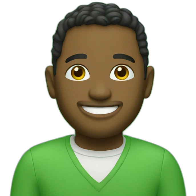 Green-screen backdrop emoji