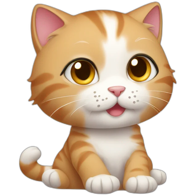 Kitty with Soft paws emoji