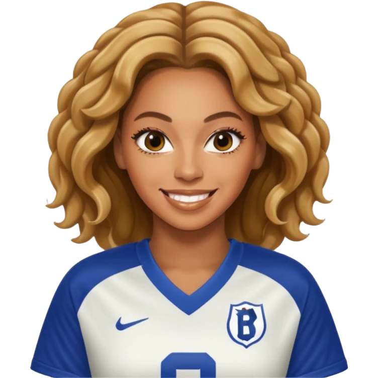 Beyonce in a football jersey  emoji