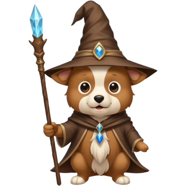 Dog wizard emoji