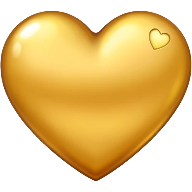 flavescent heart emoji