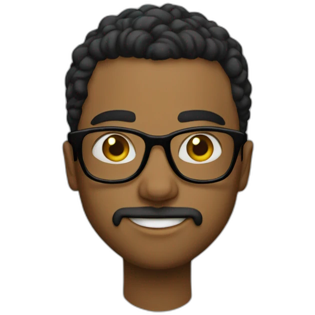 bilal with glasses emoji