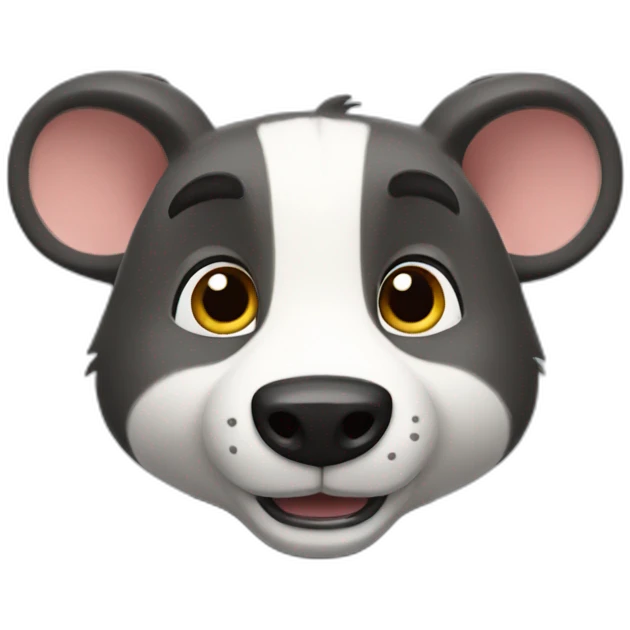 badger with long ears in the paw patrol emoji