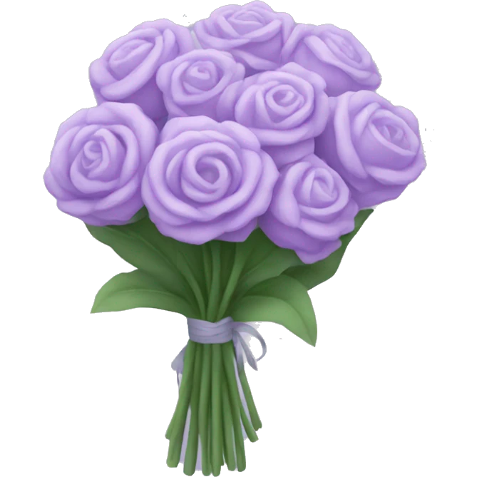 Pastel purple bouqet emoji
