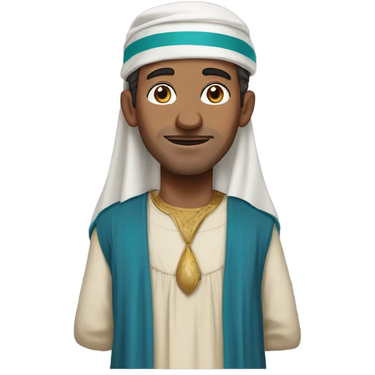 egyptian man with traditional costume emoji