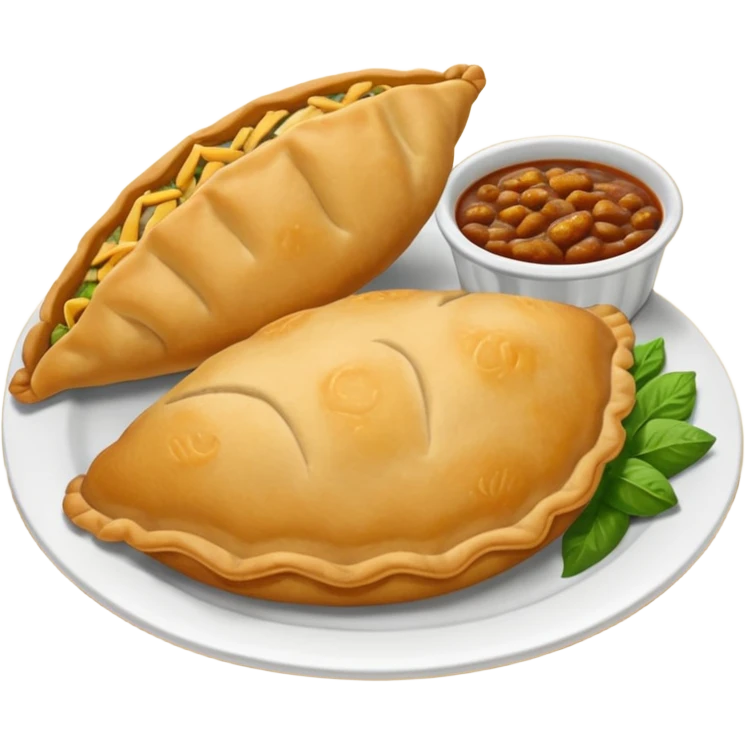 plato con milanesa y papas fritas emoji