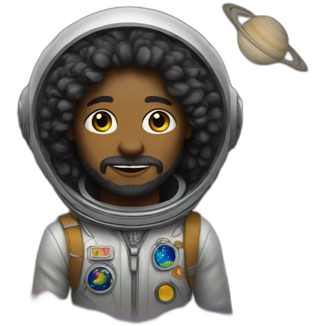 hippie in space emoji