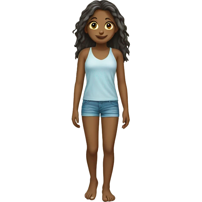 Barefoot Girl On Beach emoji