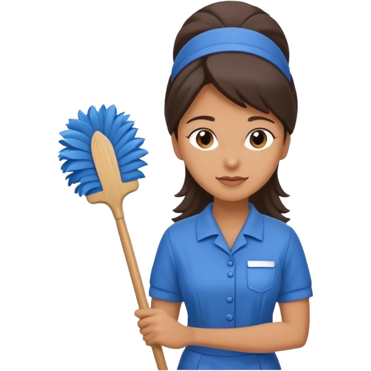 Detective Interviews suspect cleaning Lady emoji