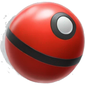 Pokeball shooting red beam emoji