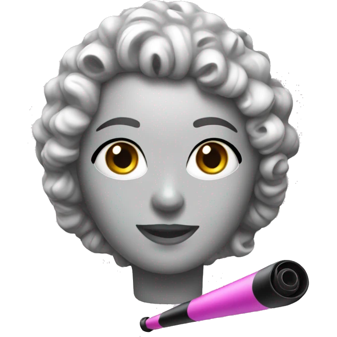 one plastic curler emoji