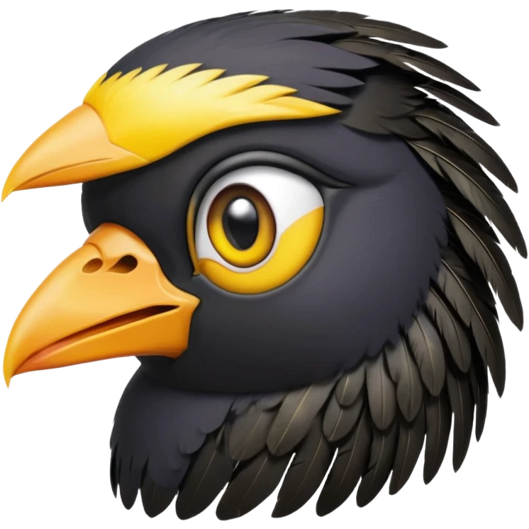 A love eye common myna bird emoji emoji