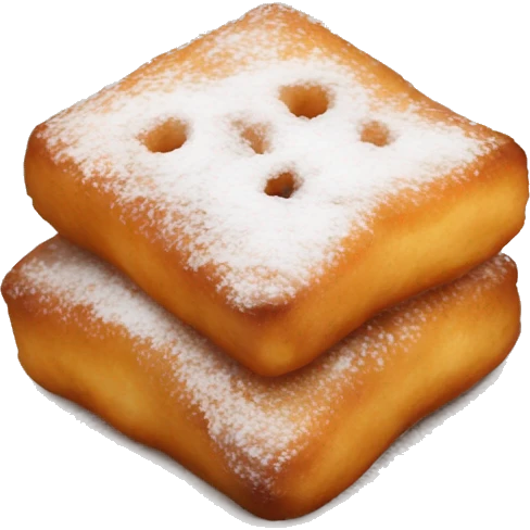 square beignets emoji