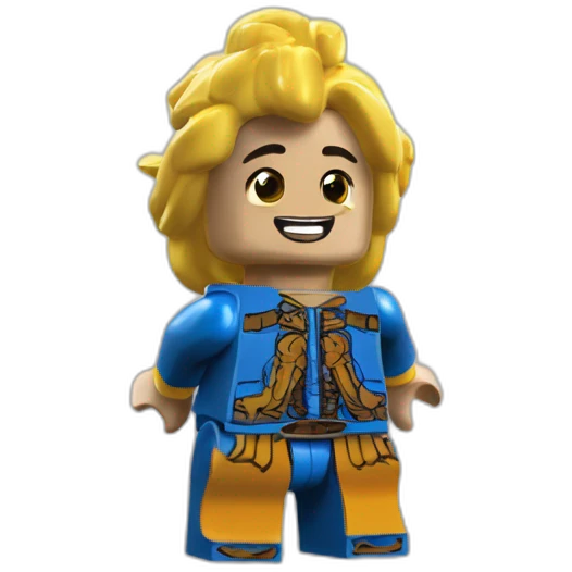 буква А з кубіків lego emoji