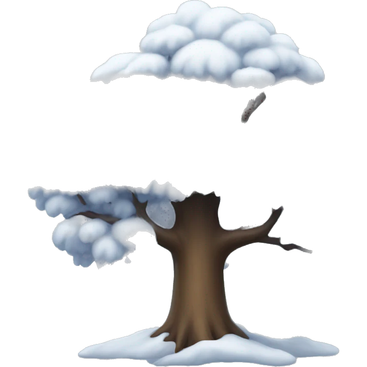 winter tree emoji