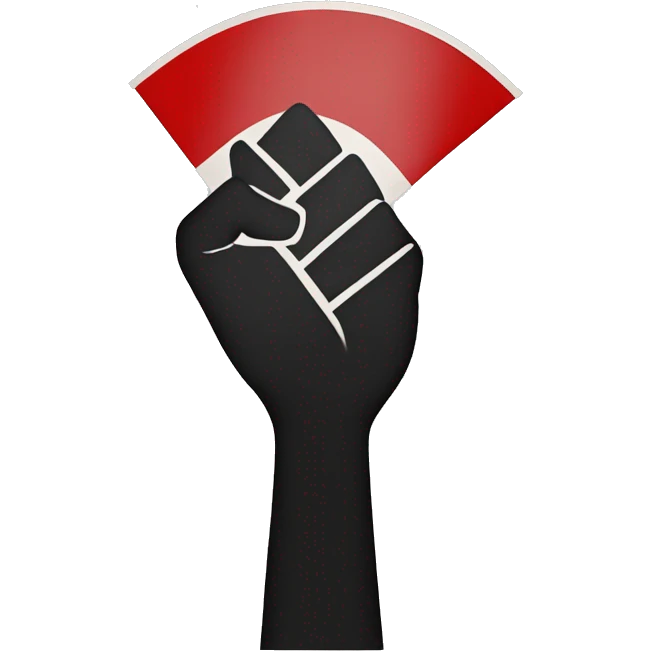 Un drapeau antifasciste  emoji