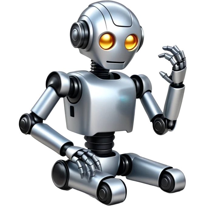 Robot playing  emoji