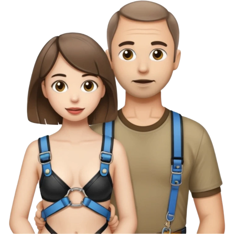 Riley Reid. pegging a man with a strap on dildo emoji