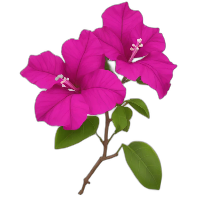Single bougainvillea flower emoji