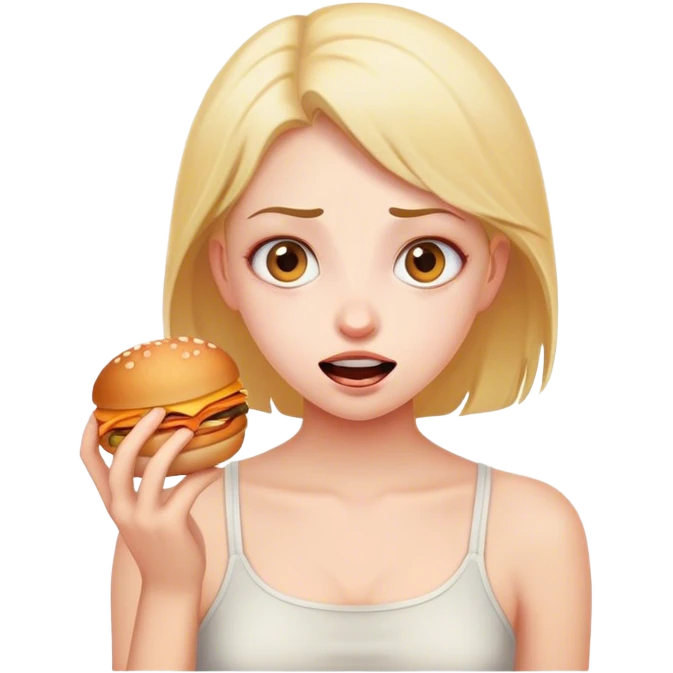 Hungry girl  emoji