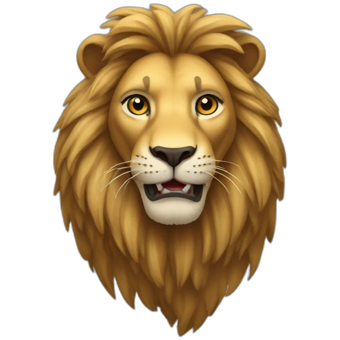 Lion qui rigole emoji
