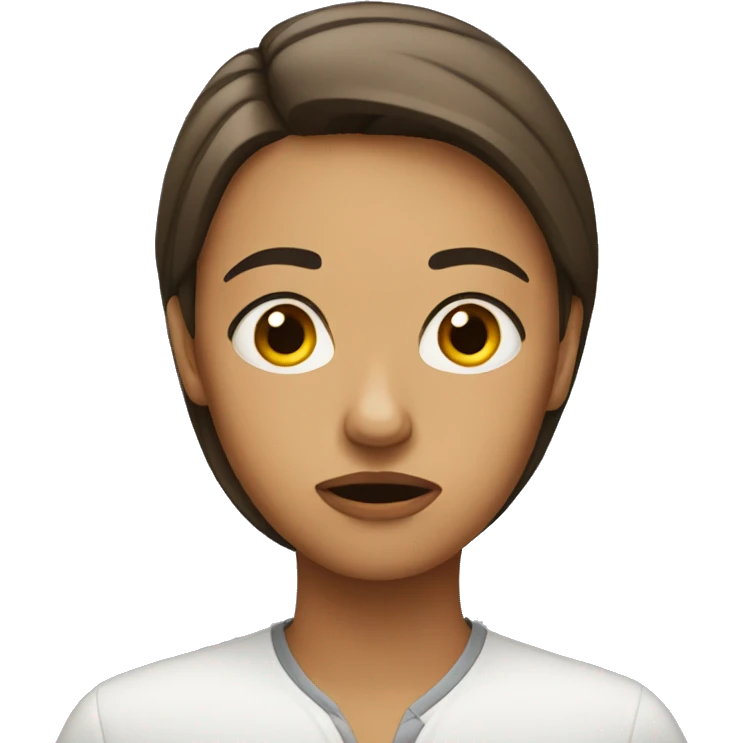 Concerned female emoji
