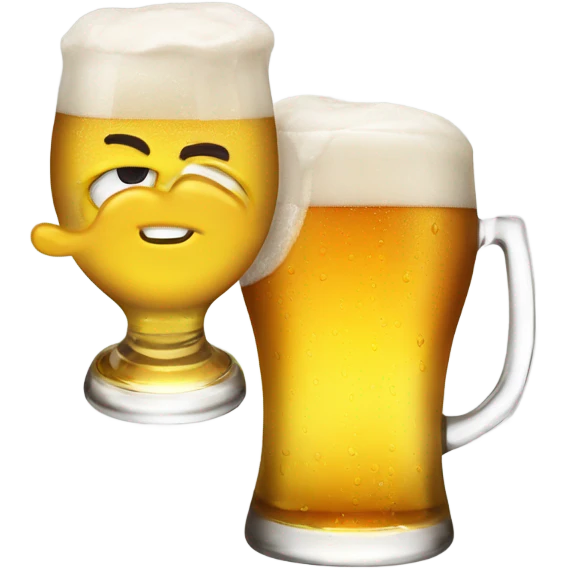 Emojis clinking glasses of beer  emoji