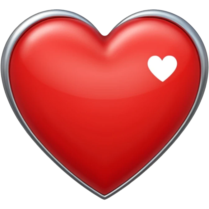 red heart emoji with silver barbs around it emoji