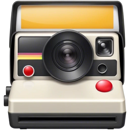 Polaroid photo booth emoji