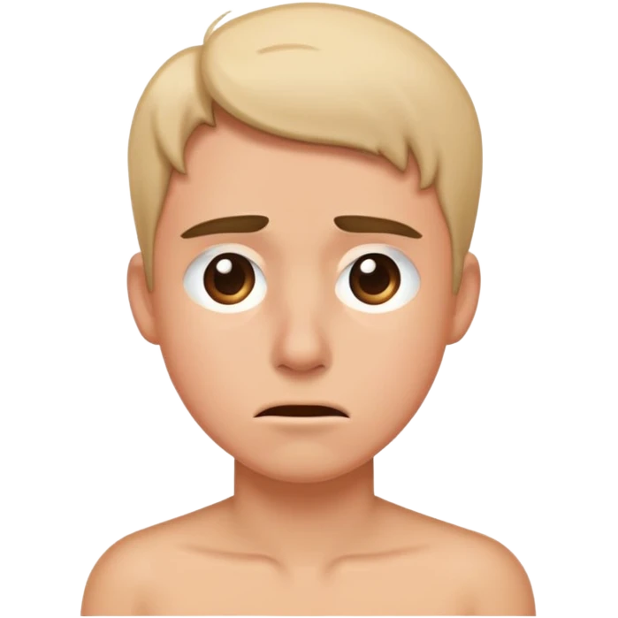nervous sweating side eye emoji
