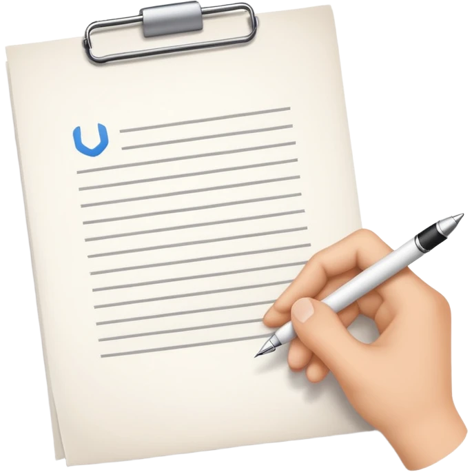 two hands passing a document emoji