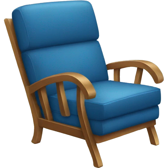 blue couch chair emoji