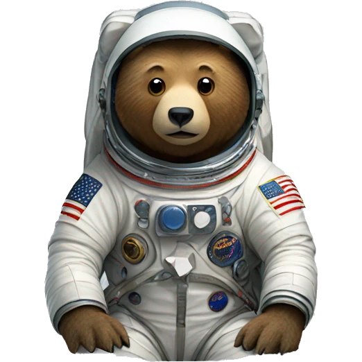 bear astronaut nasa  emoji