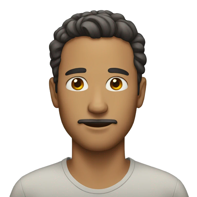 man with no mustache emoji