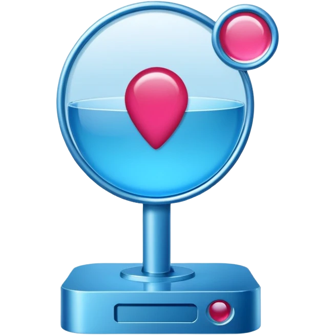 Ozon order pickup point in the brand's blue (digital blue) and raspberry colors emoji