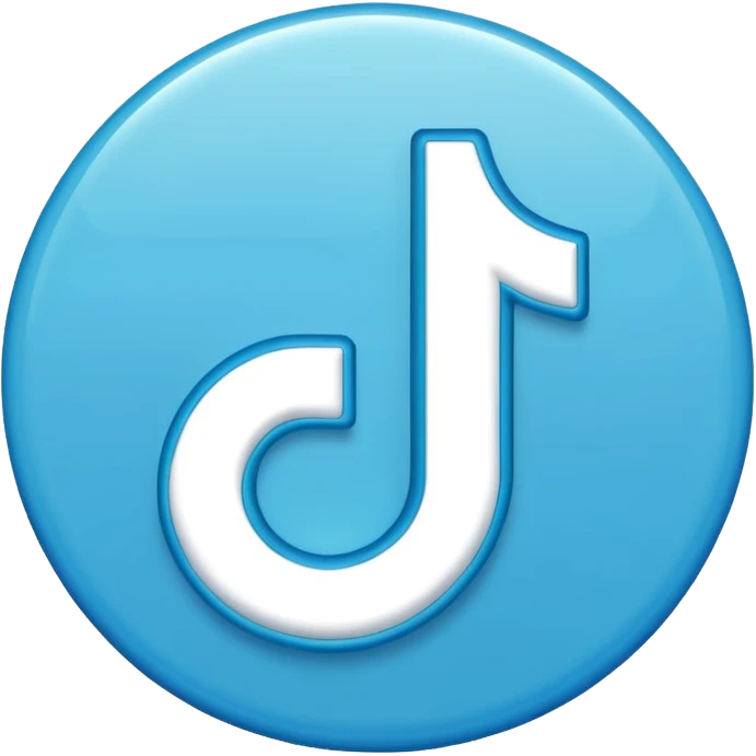 Verificación azul de tiktok emoji