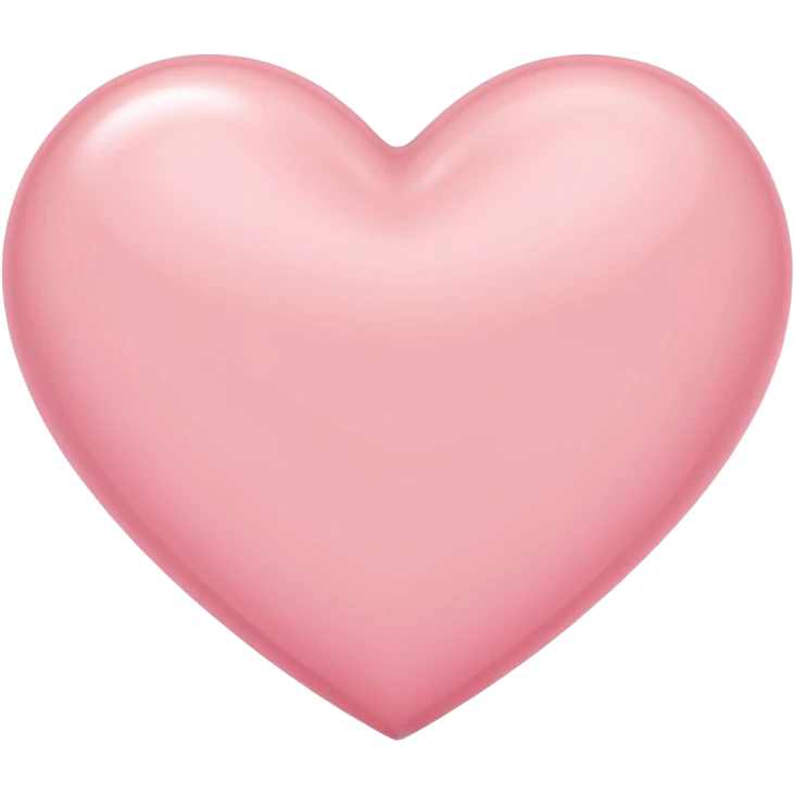 Light pink heart emoji