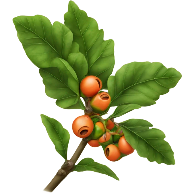 Ripe guarana on branch emoji