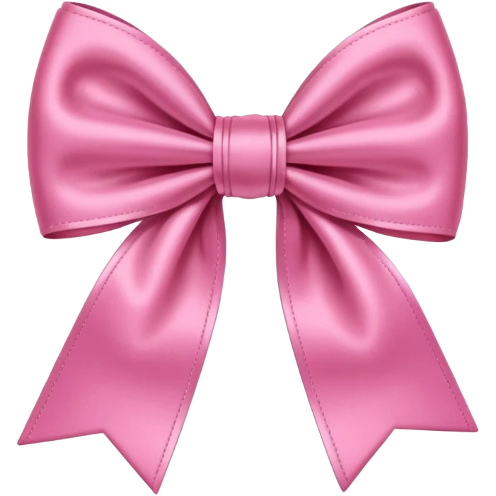 Pink preppy bow emoji