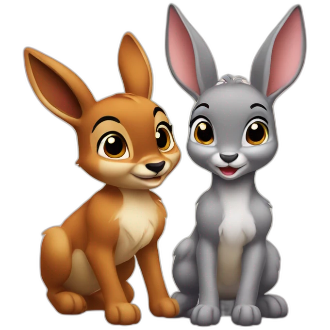 Bambi and thumper emoji