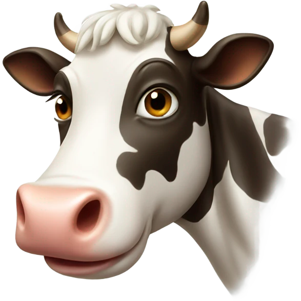 a happy cow emoji