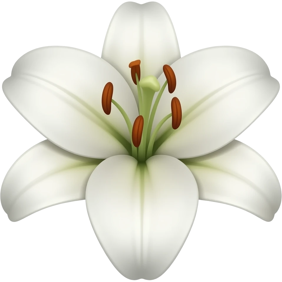 While lily emoji