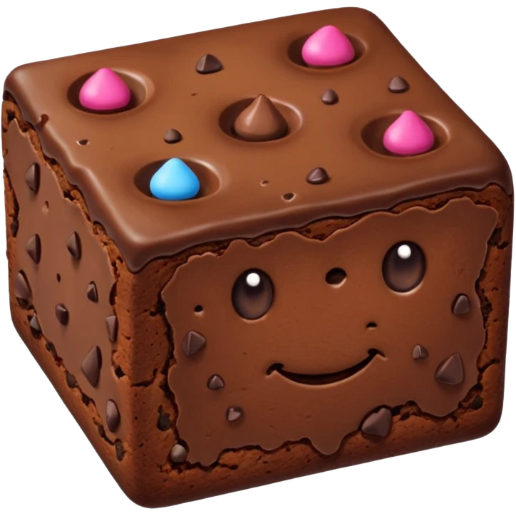 Brownie emoji