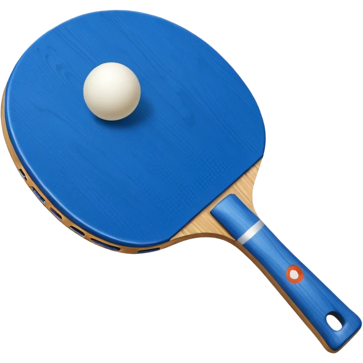 Ping pong raquet blue emoji